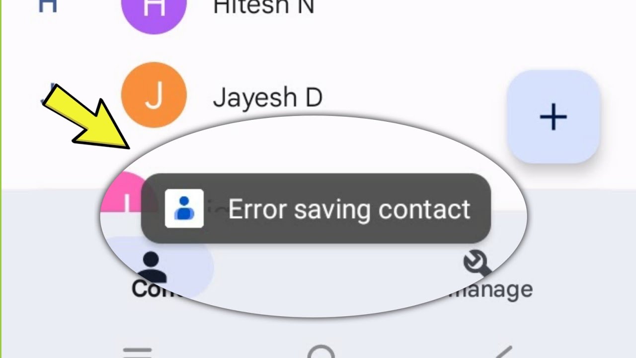 Fix Error while saving contact problem solve| Contact Save & delete Problem