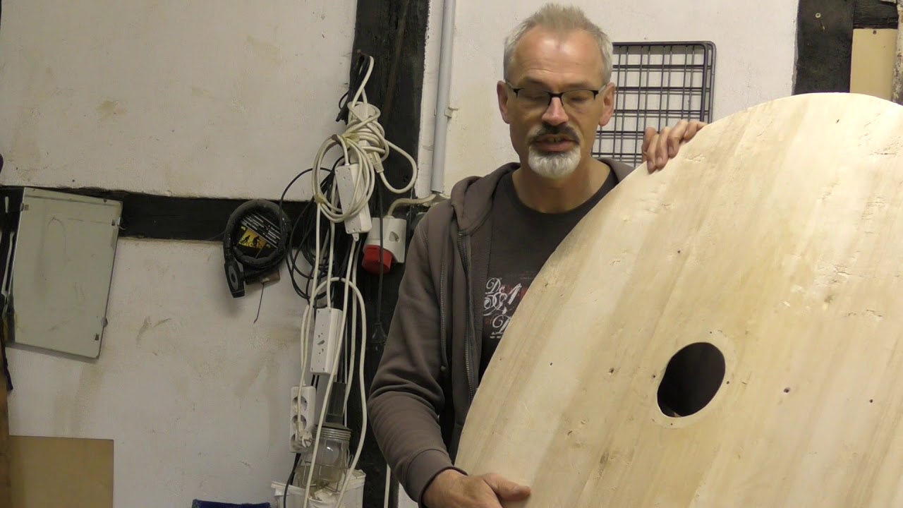 Making an Authentic Viking Shield, part 3: Attaching a hide facing