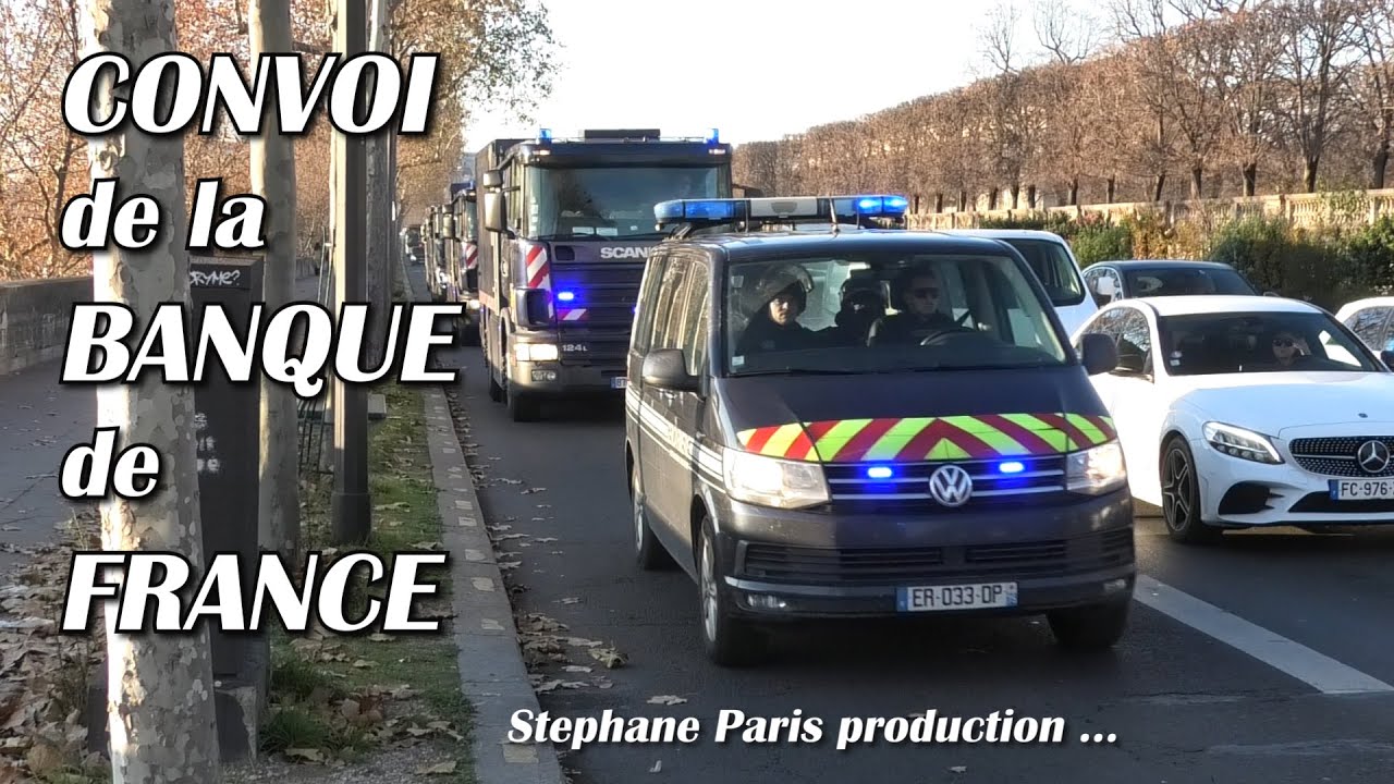 l'impressionnant convoi de la banque de france