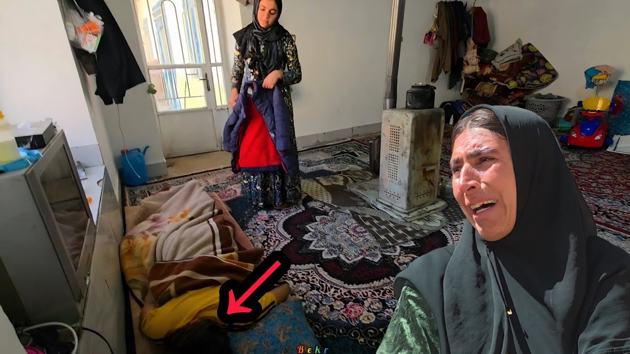 Najmeh Crying for Family Problems:😭 Trying to Survive