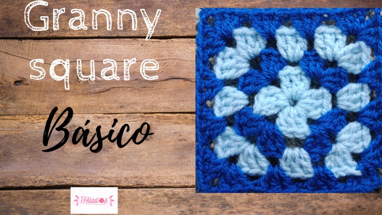 GRANNY SQUARE Básico a crochet
