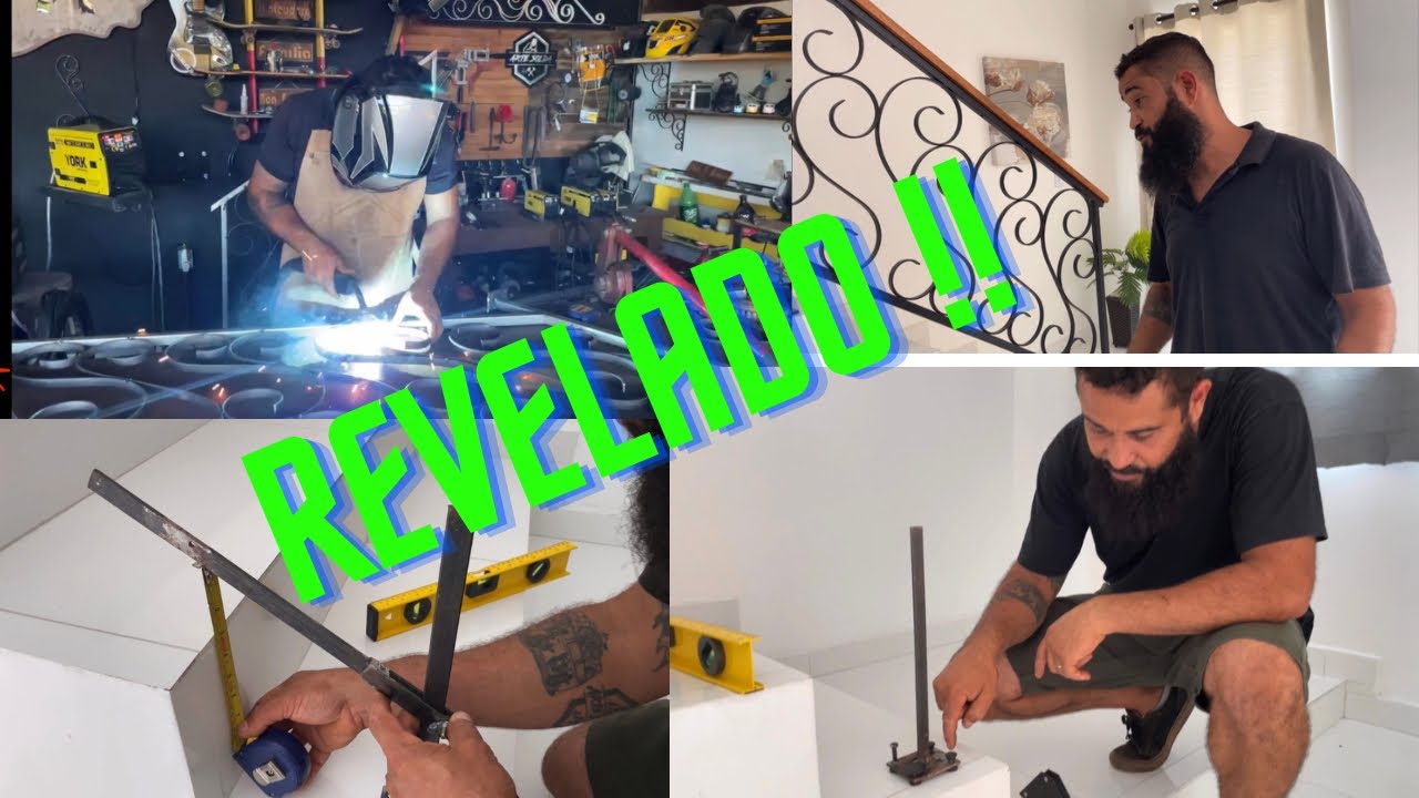 Segredo Revelado!!  Você vai aprende  tirar medidas e fazer corrimão!