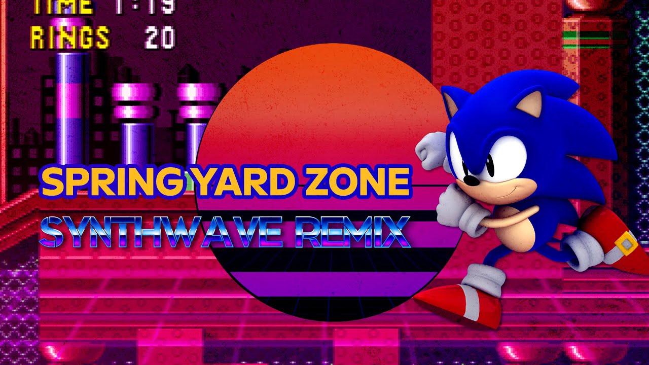 Sonic The Hedgehog Spring Yard Zone Synthwave Remix