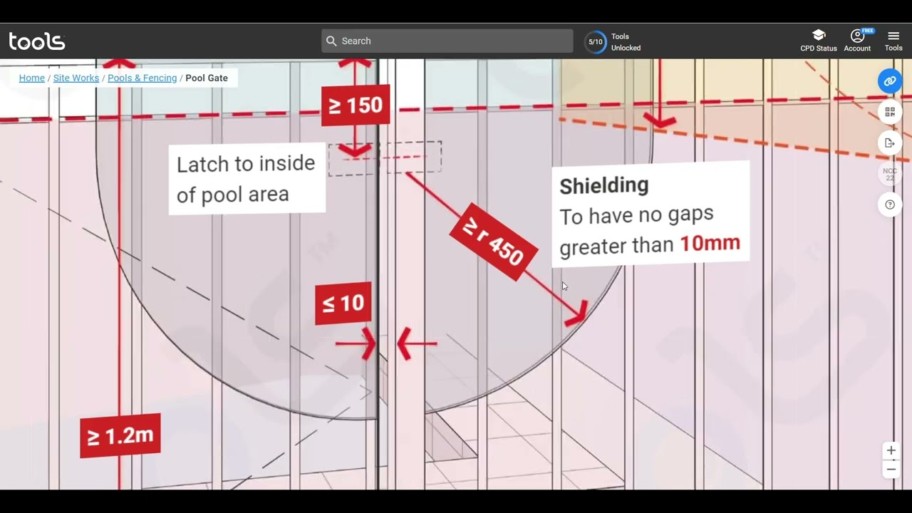 Pool Gate | NCC Compliance Codes | BuildingTools.co