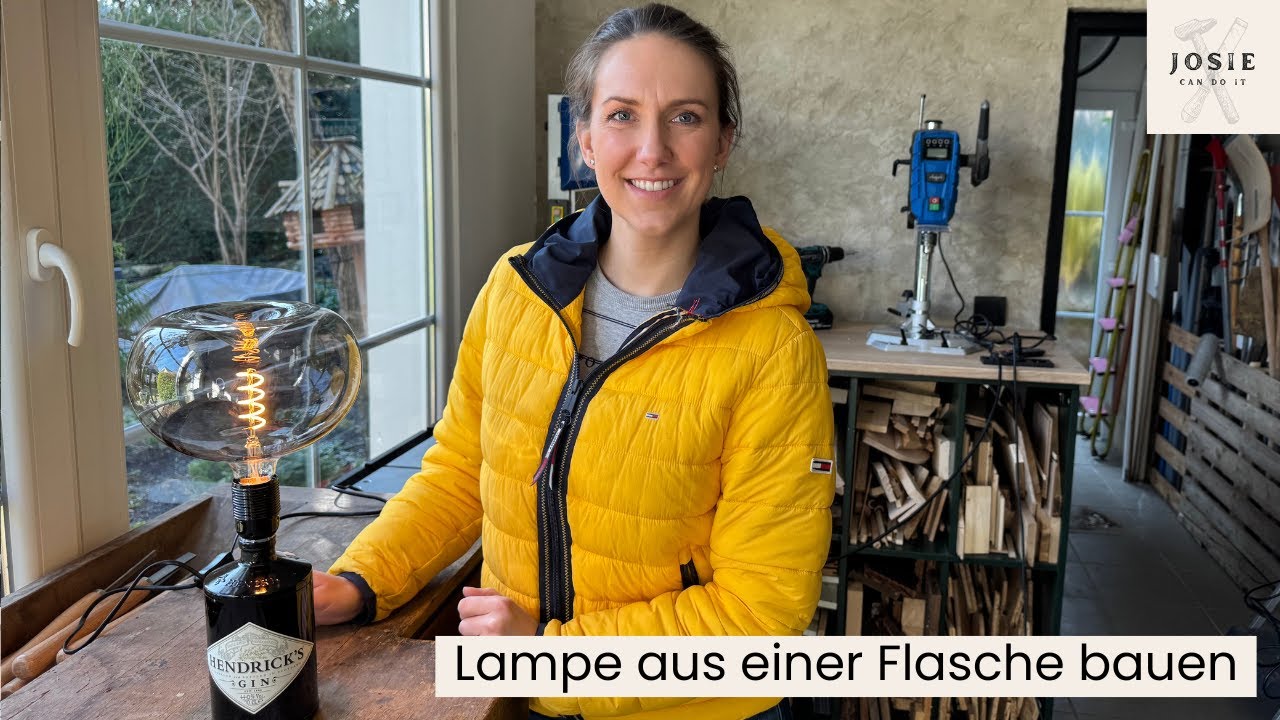 Lampe aus Flasche bauen 💡 | Einfaches DIY mit Wow-Effekt | Josie can do it