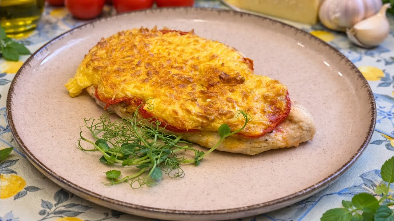 Съел и похудел! Грудка с помидорами под сырной папкой / сырная шапка которая не растекается 