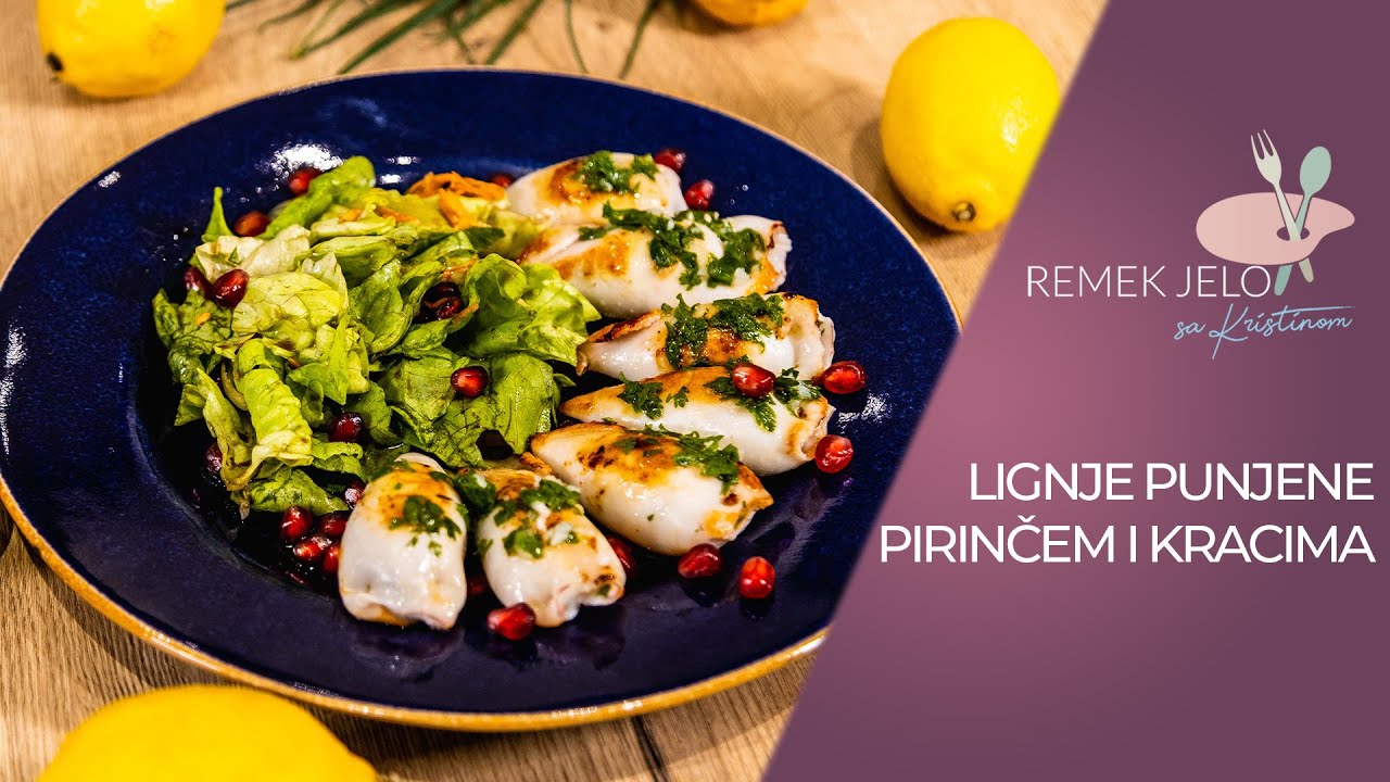 LIGNJE PUNJENE PIRINCEM I KRACIMA // @Remek Jelo  (2020) STUFFED SQUID TRADITIONAL RECIPE// CALAMARI