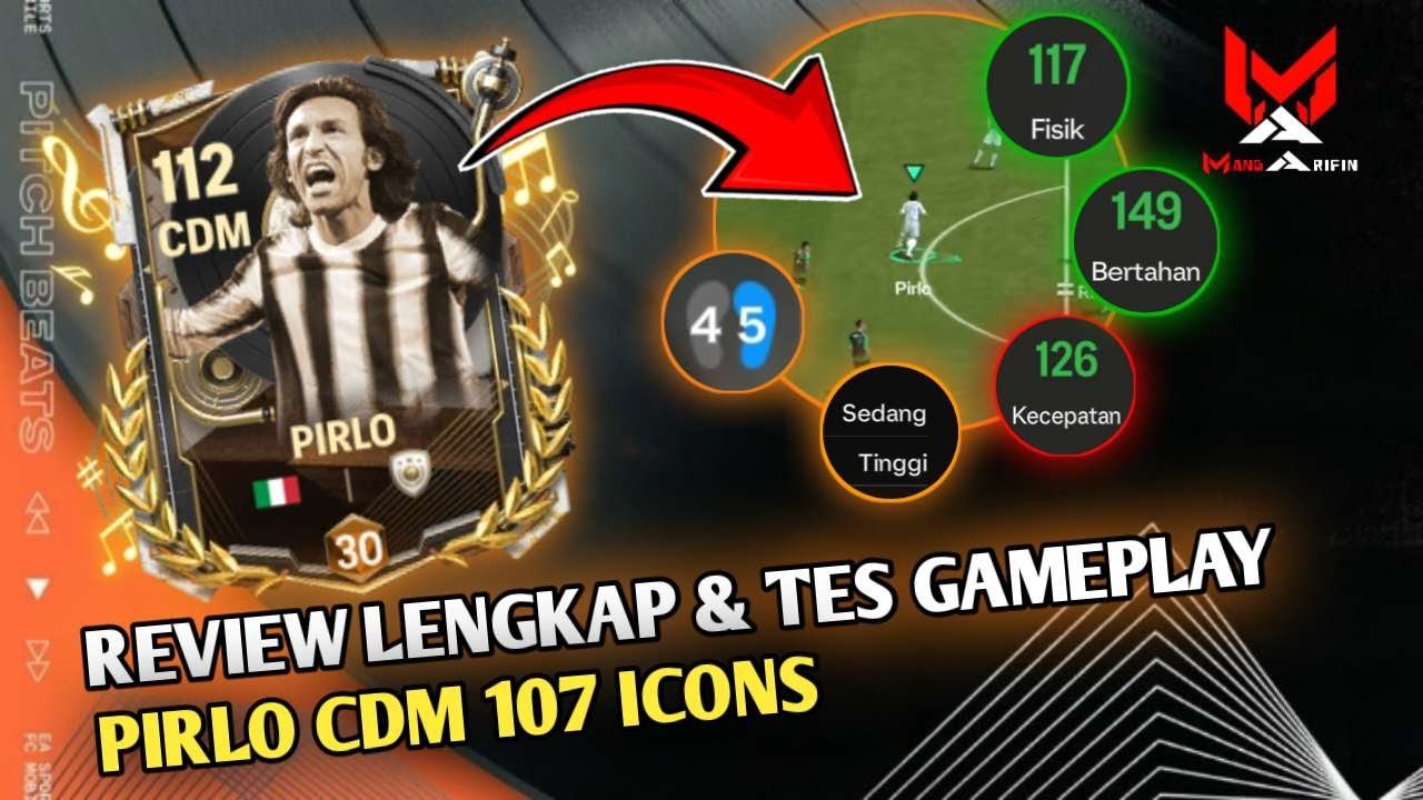 REVIEW & TES GAMEPLAY PIRLO ICONS CDM OVR 107
