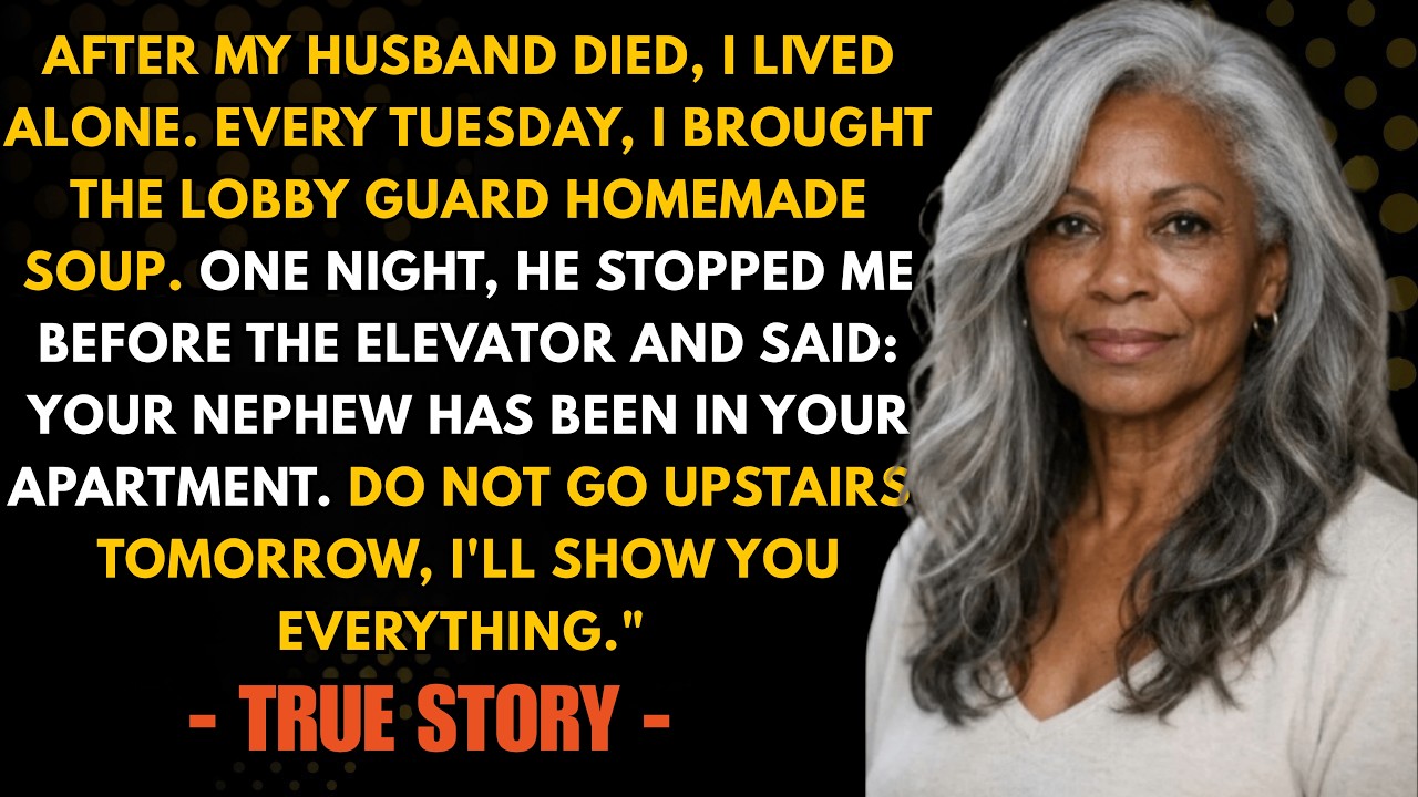 HER TRUE STORY  I Brought Our Night Guard Soup Every Week. One Night He Blocked My Door And Said,