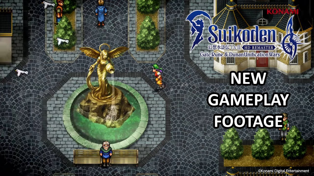 Suikoden 1 & 2 HD New Gameplay Footage - 幻想水滸伝 I&II HD ゲームプレイ