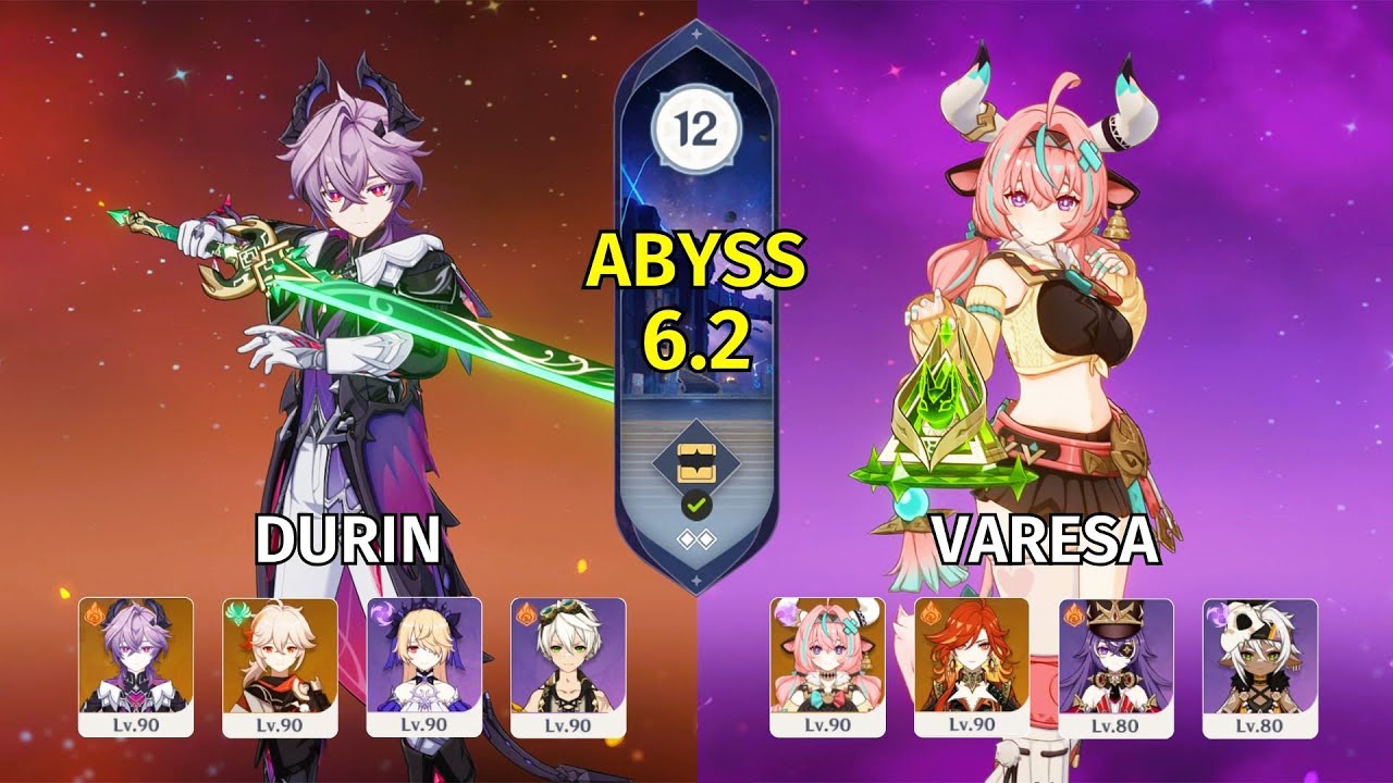 C0 Durin & C0 Varesa - Genshin Impact Abyss 6.2 - Floor 12