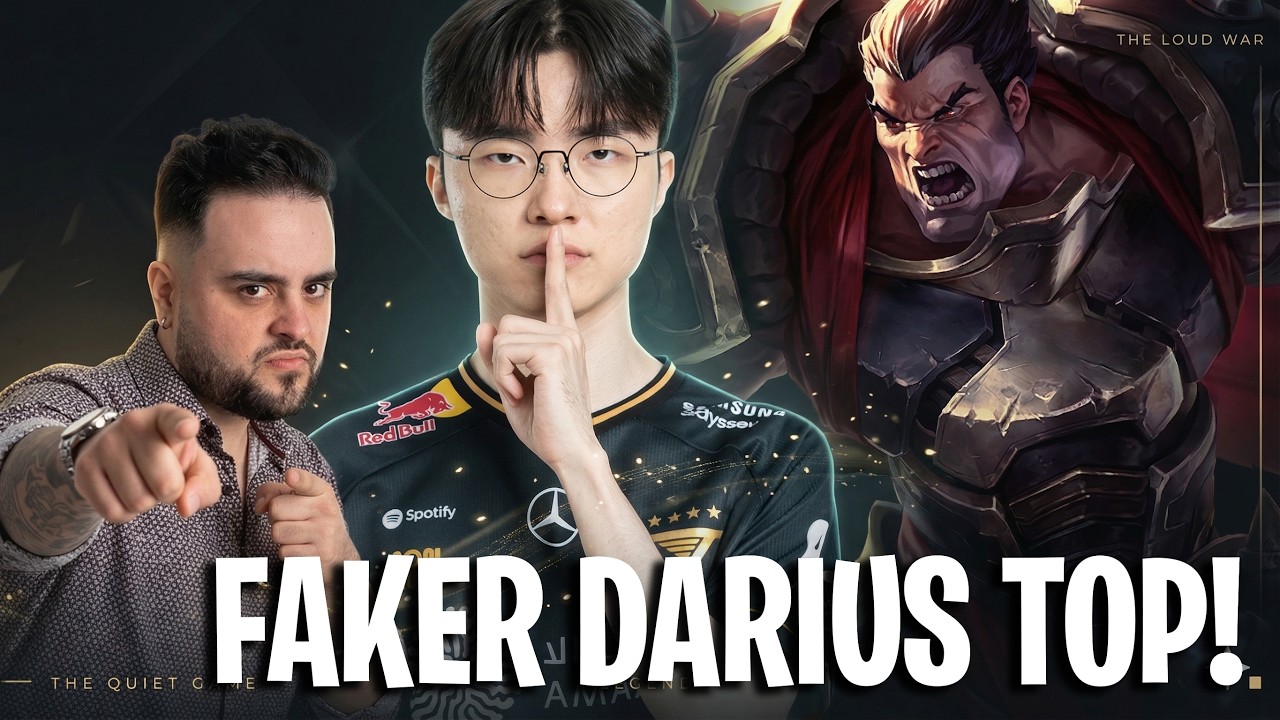 FAKER BRINGS BACK DARIUS TOP! 😱WILL WORK? | T1 Faker Darius TOP vs Vayne!