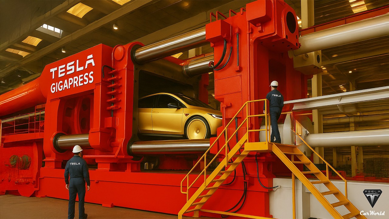 It Happened! Tesla 50,000T Giga Press Is Mass-Producing 4 Models in Texas! Elon Musk Explains!
