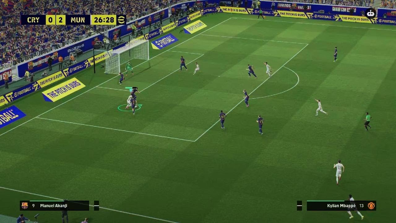 Manchester United easily beat Barcelona PES 26 challenge
