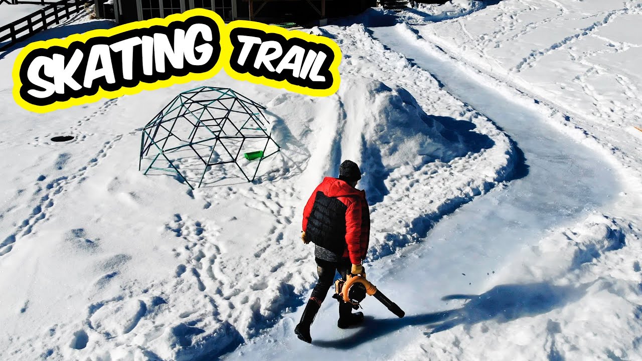 Making a Backyard Skating Trail
