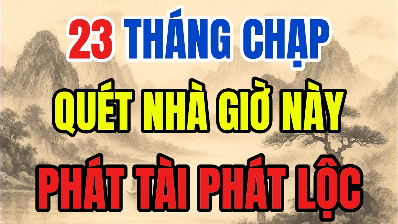 23 THÁNG CHẠP - QUÉT NHÀ VÀO GIỜ NÀY - TỔ TIÊN BAN PHƯỚC, LÀM ĂN PHÁT TÀI PHÁT LỘC