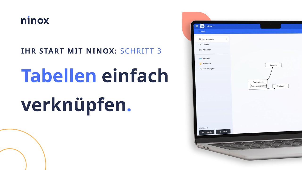 Tabellen verknüpfen & Beziehungen erstellen | Ninox Tutorial - Schritt 3
