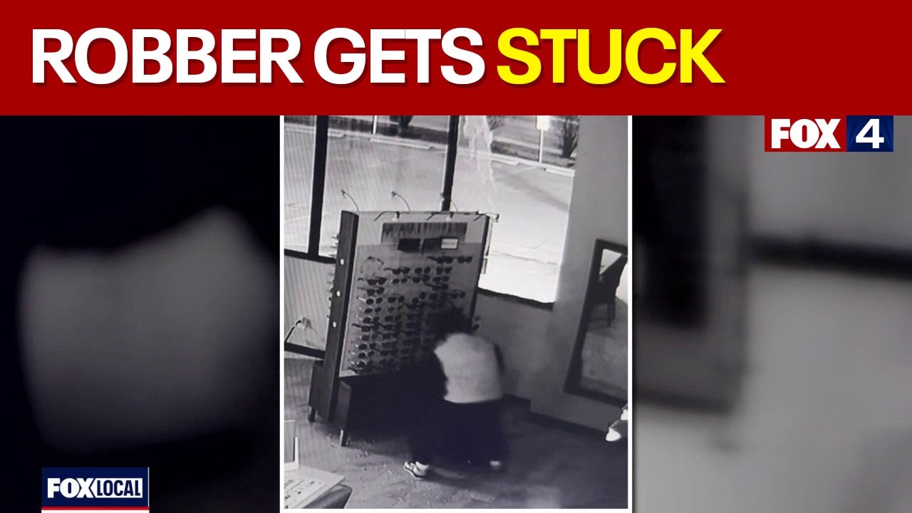 Burglar arrested after getting stuck in store he was trying to rob