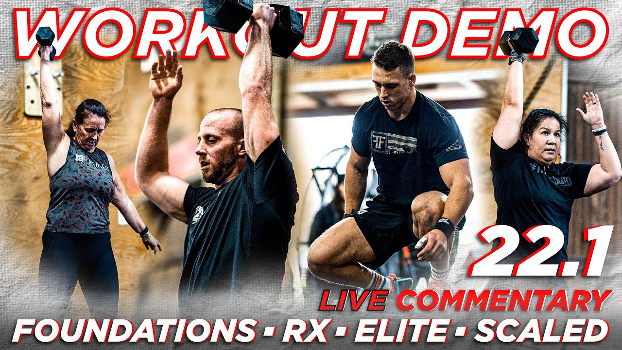 22.1 WORLD RECORD?! // CrossFit Open LIVE Demo & Commentary *ALL FITNESS LEVELS*