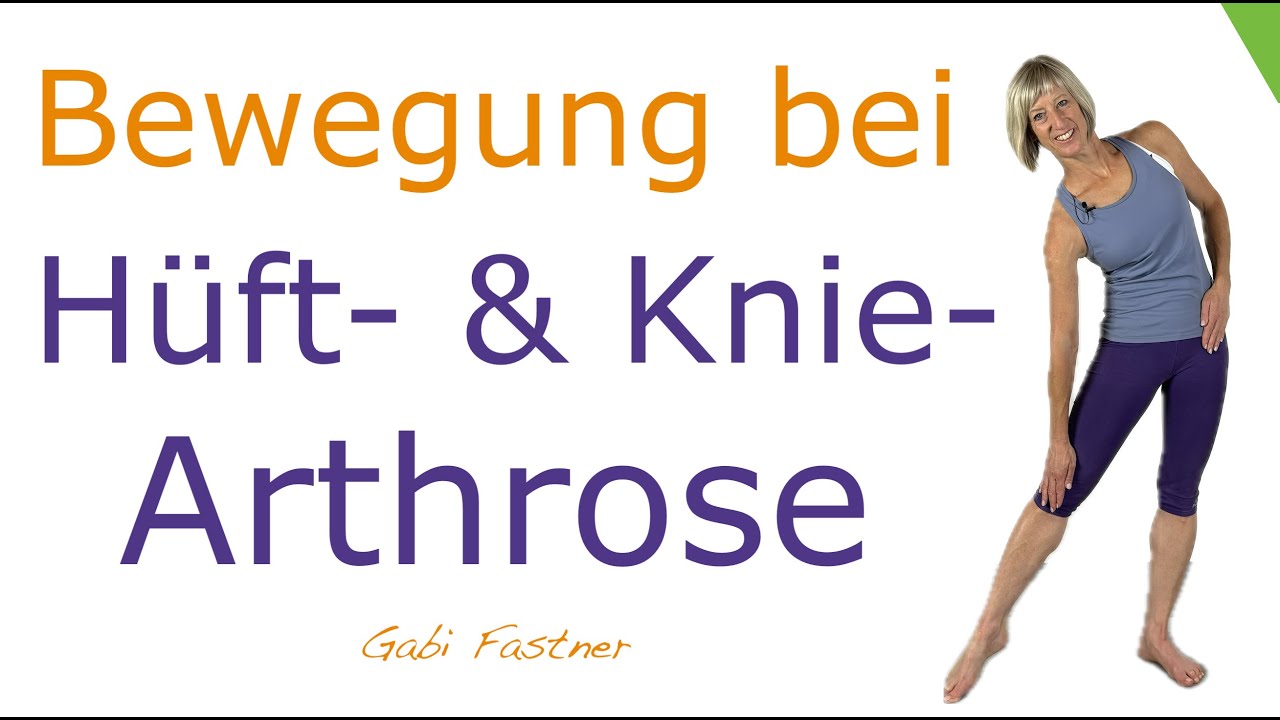 16 min. Bewegung bei Hüft- & Kniearthrose | sanft stabilisieren & kräftigen | o. Geräte, im Stehen