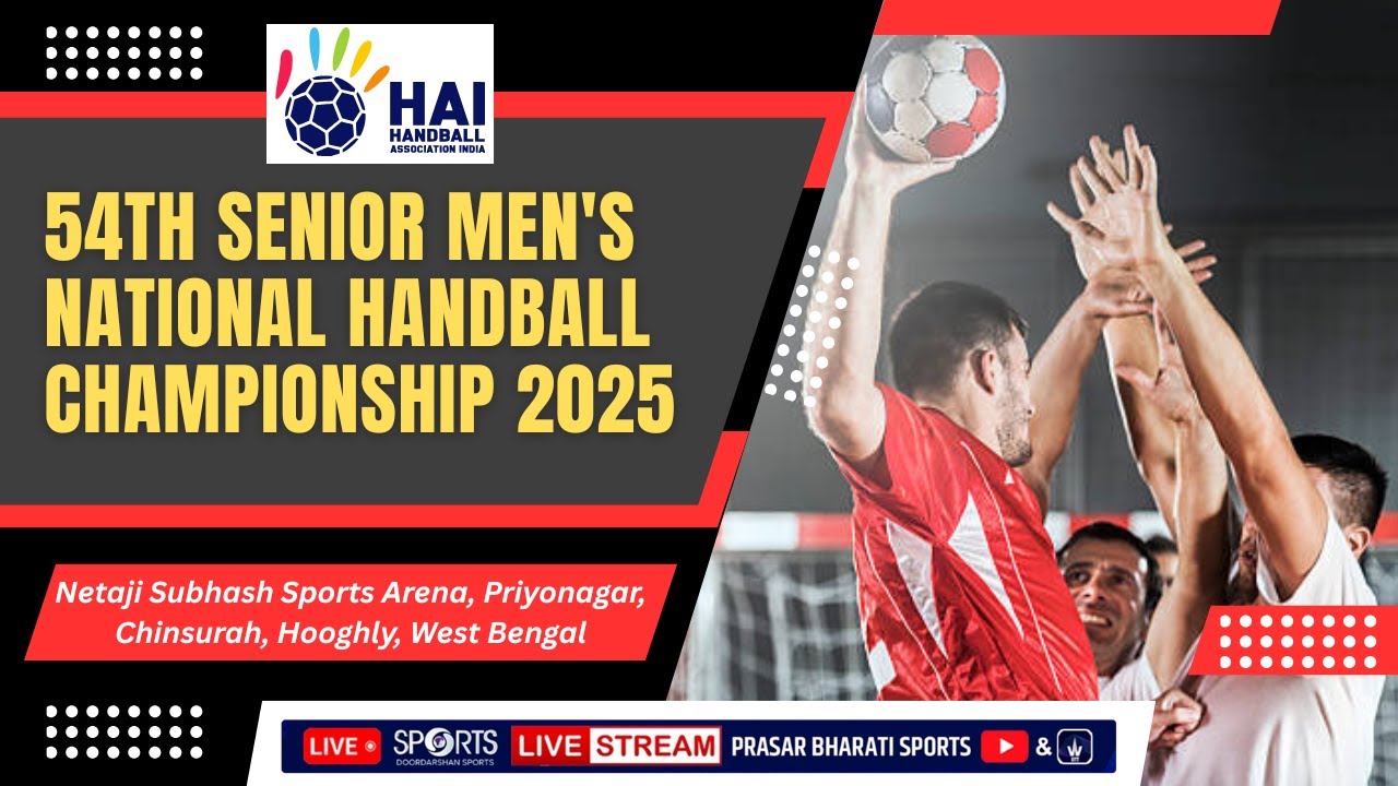 LIVE Day 3 - 54th Senior Men's National Handball Championship 2025 | DEC 17 | Doordarshan Sports