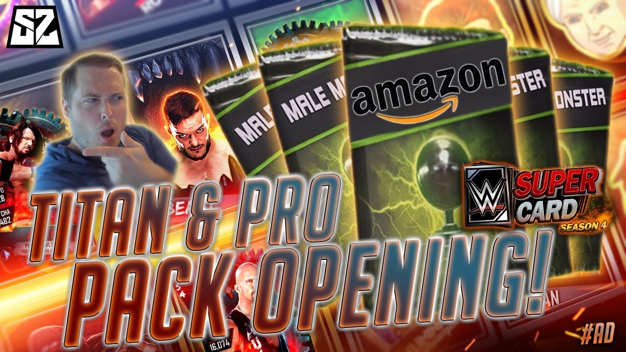 WWE SuperCard SEASON 4 - INSANE TITAN CARD PACK OPENING!! PRO LUCK! #ad