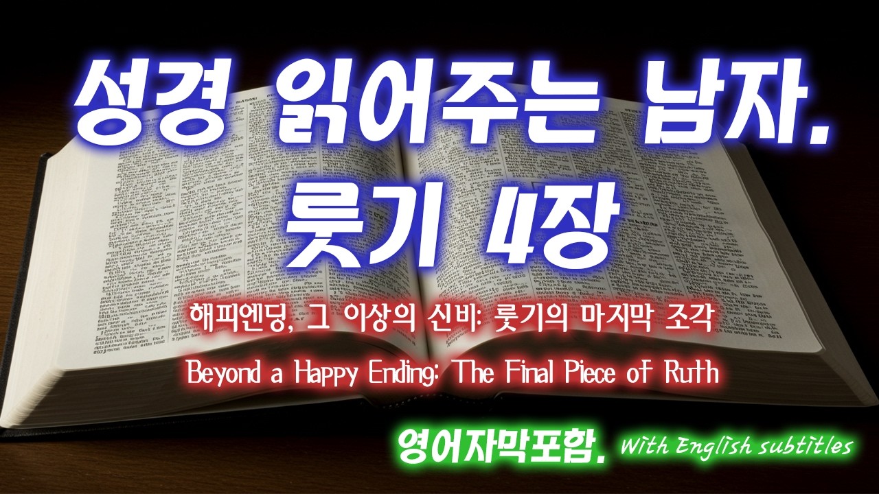 [룻기 4장] 텅 빈 손을 채우시는 하나님의 완벽한 회복! 나오미의 품에 안긴 생명과 다윗의 족보 | 룻기 최종회 | Ruth 4 - 성경읽어주는남자