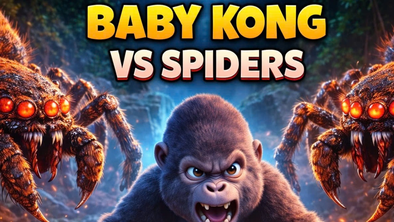 Baby Kong's First Adventure on Skull Island | 3D Animated Story