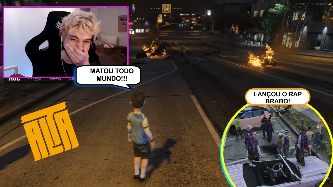 BRUNINHO CRIA MUITA CONFUNSÃO NA FRENTE DA DP | CDA - GTA RP