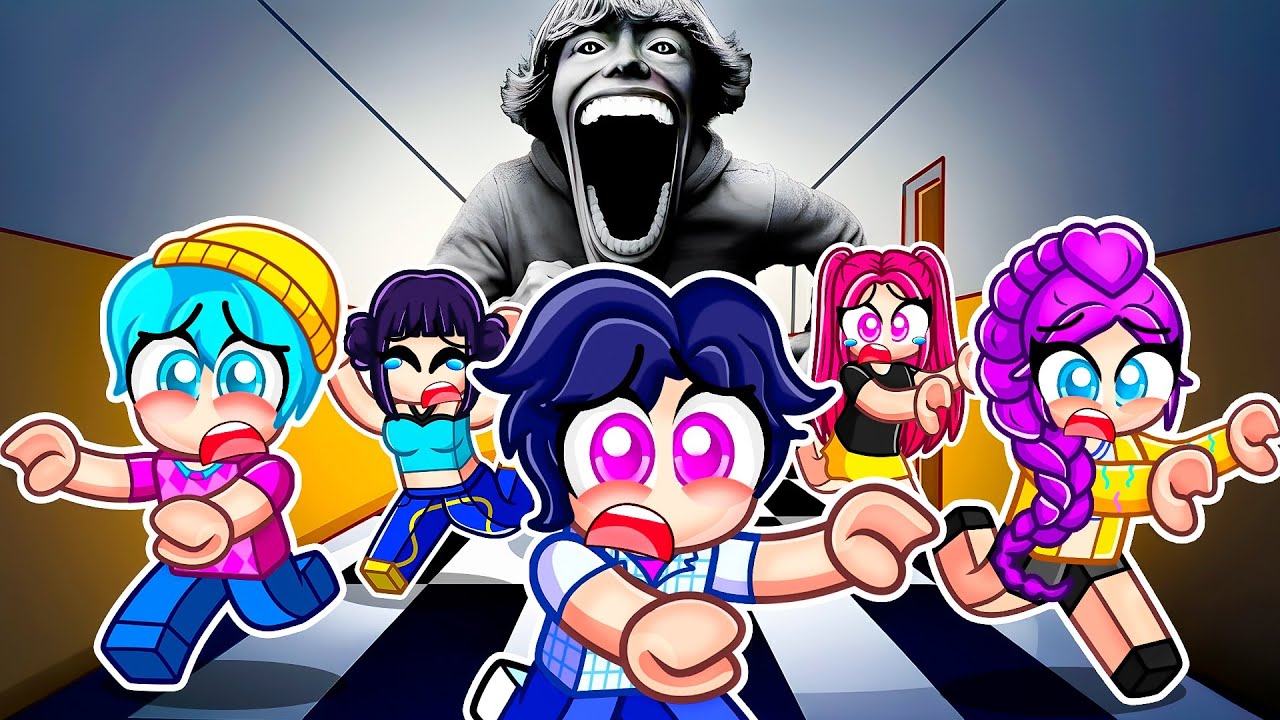 Джину и малышка Саджа сбегают из SCP 67 KID в Roblox... (KPop Demon Hunters)