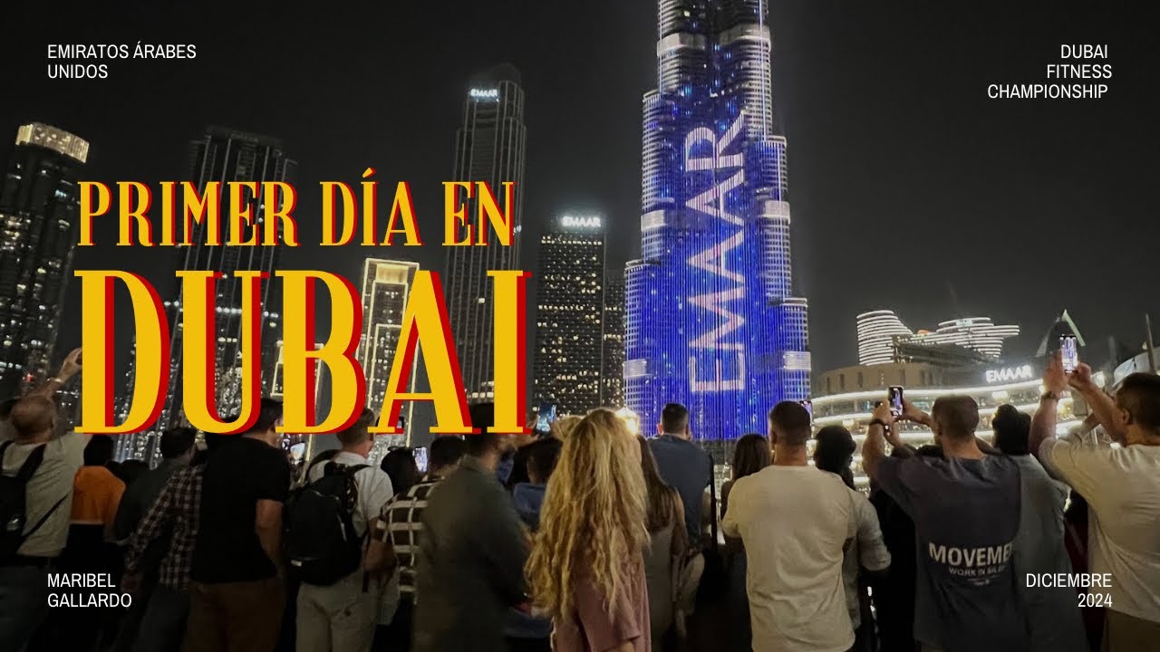 Primer día en Dubái 🇦🇪 (Competición Dubai Fitness Championship)