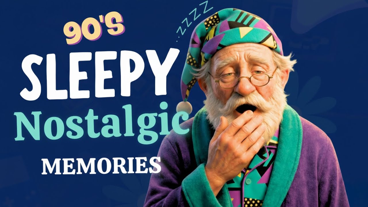 *NO ADS* 90's Sleepy Nostalgic Memories - Fall Asleep Fast. Deep Sleep (Dark Screen/4 Hours)