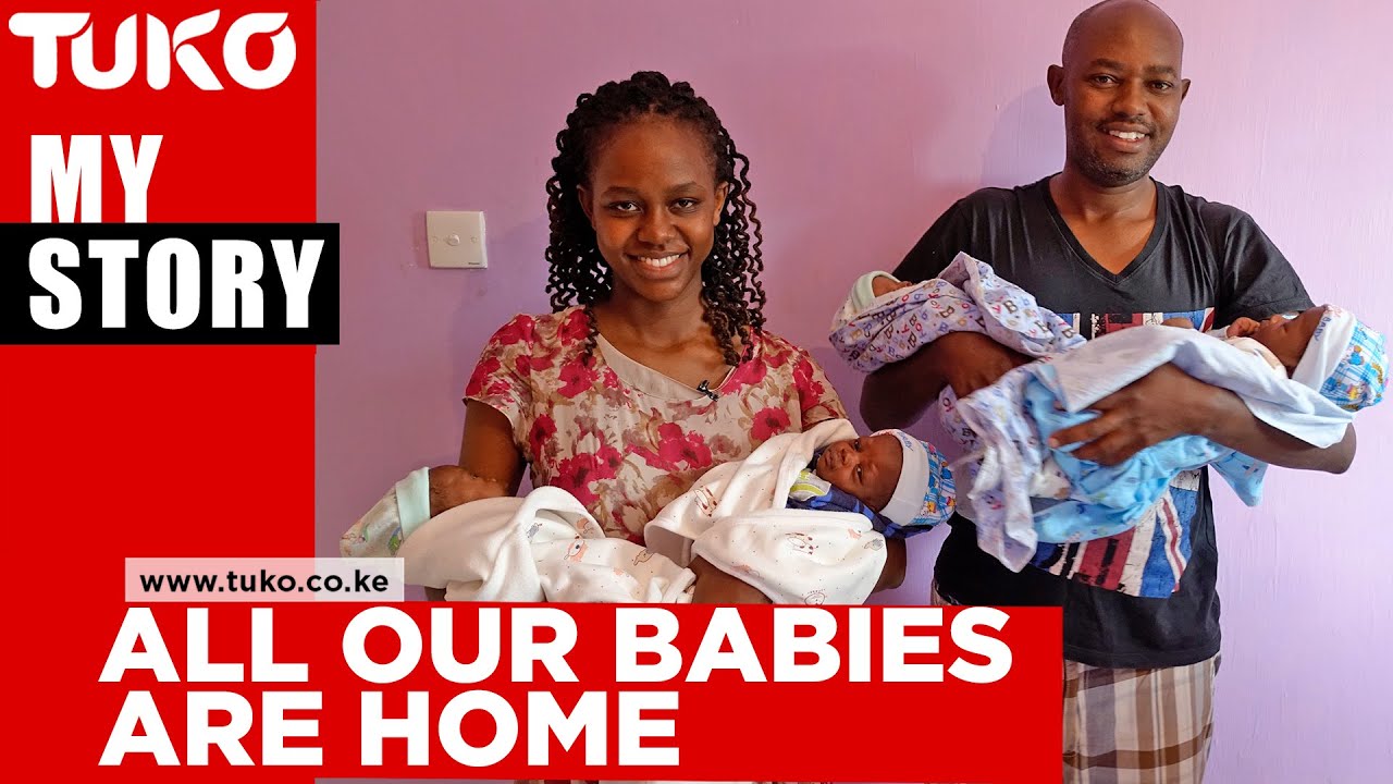 Follow up: I thought my husband would abandon us in hospital, all our babies are home | Tuko TV