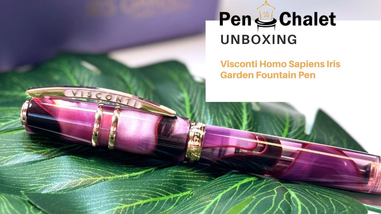 A Limited Edition - Visconti Homo Sapiens Iris Garden Fountain Pen