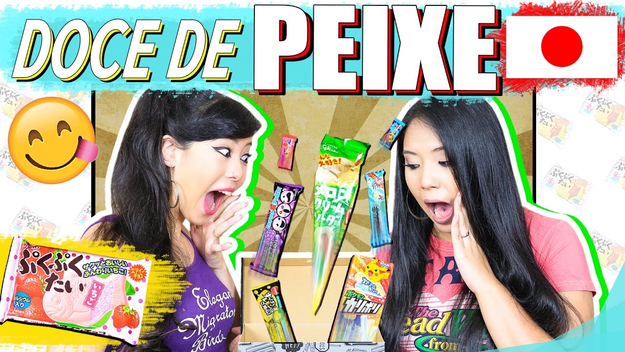 DOCE DE PEIXE? EXPERIMENTANDO DOCES DO JAPÃO! | Blog das irmãs