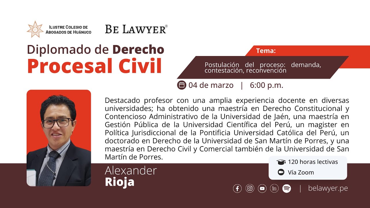 1. Postulación del proceso: demanda, contestación, reconvención.