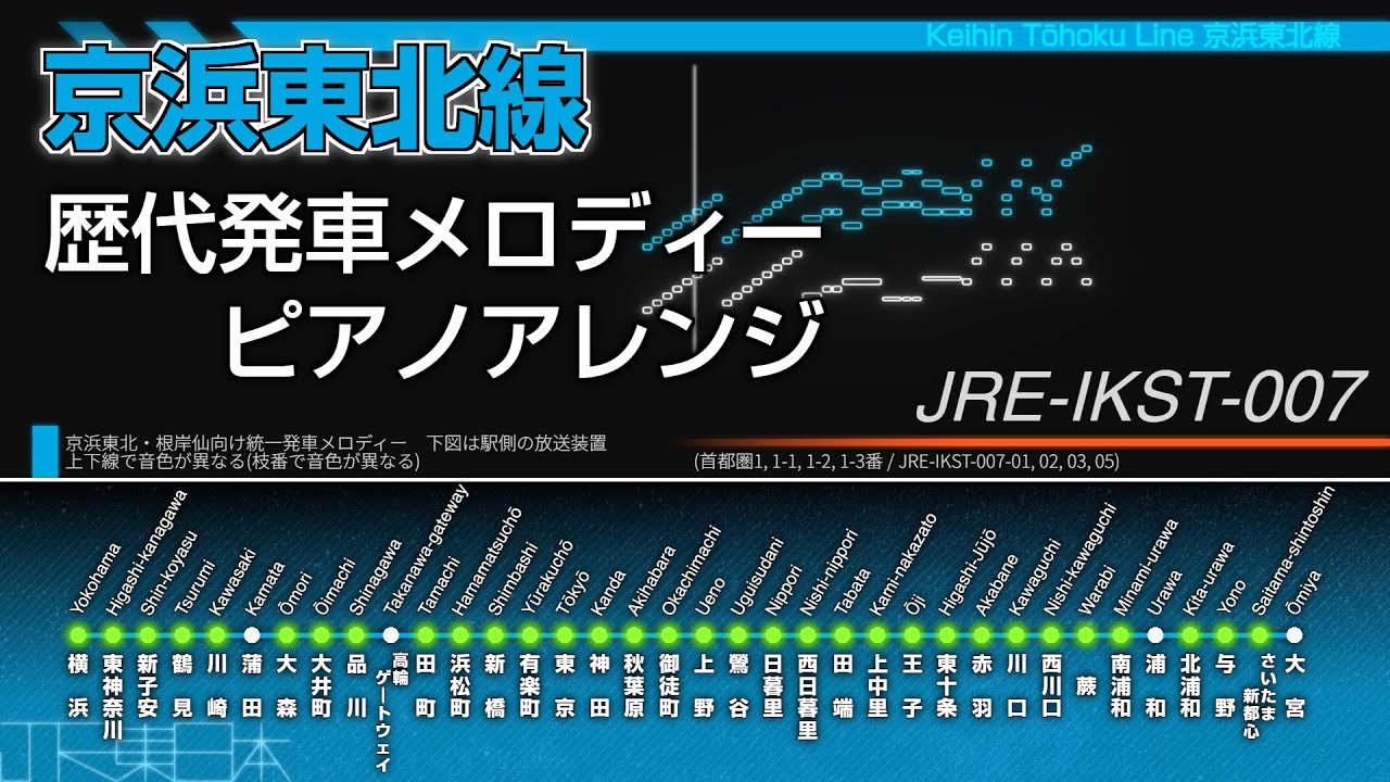 【ピアノアレンジ】JR東日本 京浜東北線 歴代発車メロディー