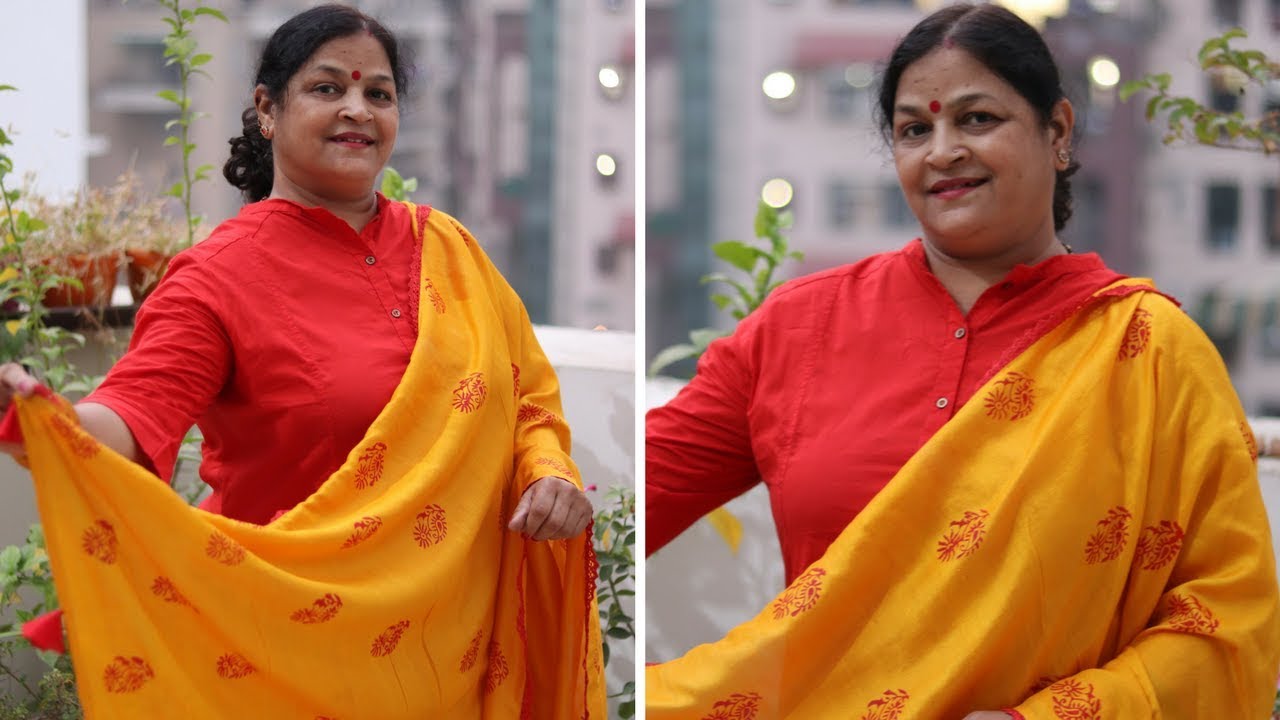 Designer Block Printing Dupatta With Your Old Saree | DIY Block Printing {Part 2}