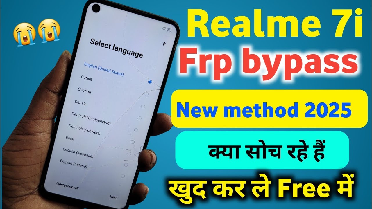 Realme 7i Frp Bypass || Frp Bypass|| Google Account Lock Remove || New Method 2025