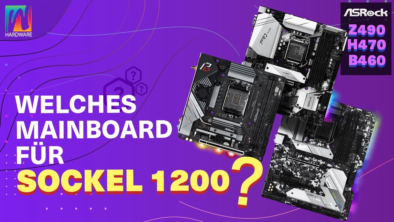 3 ASRock Mainboards f&uuml;r Sockel 1200 Intel 10th Gen. B460 Pro4 H470 Steel Legend Z490 Phantom Gaming