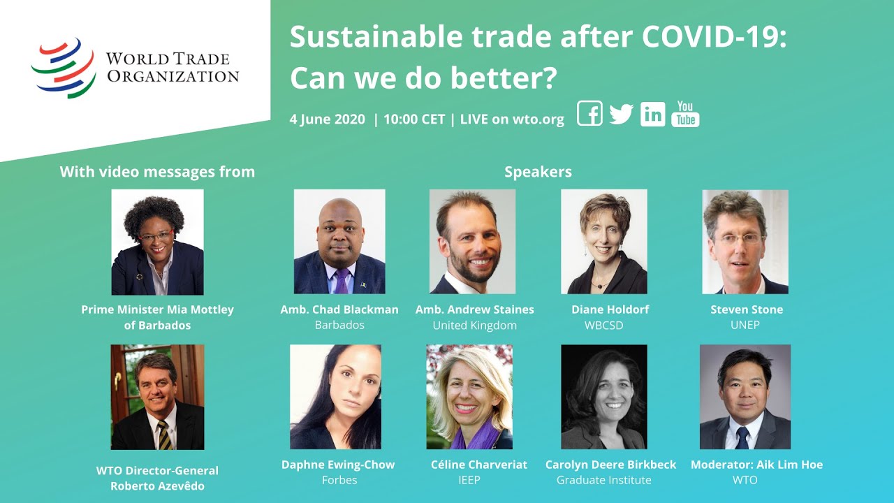 Sustainable trade after Covid-19: Can we do better?
