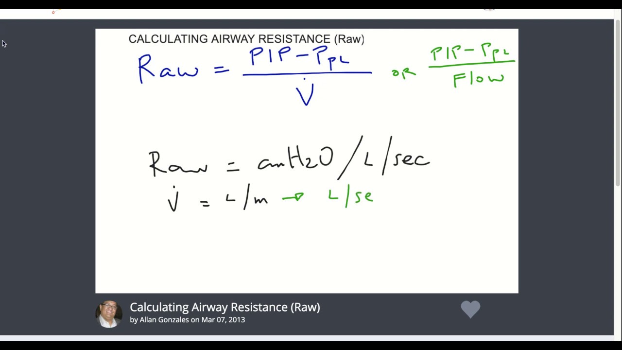Calculating Airway Resistance - Educreations