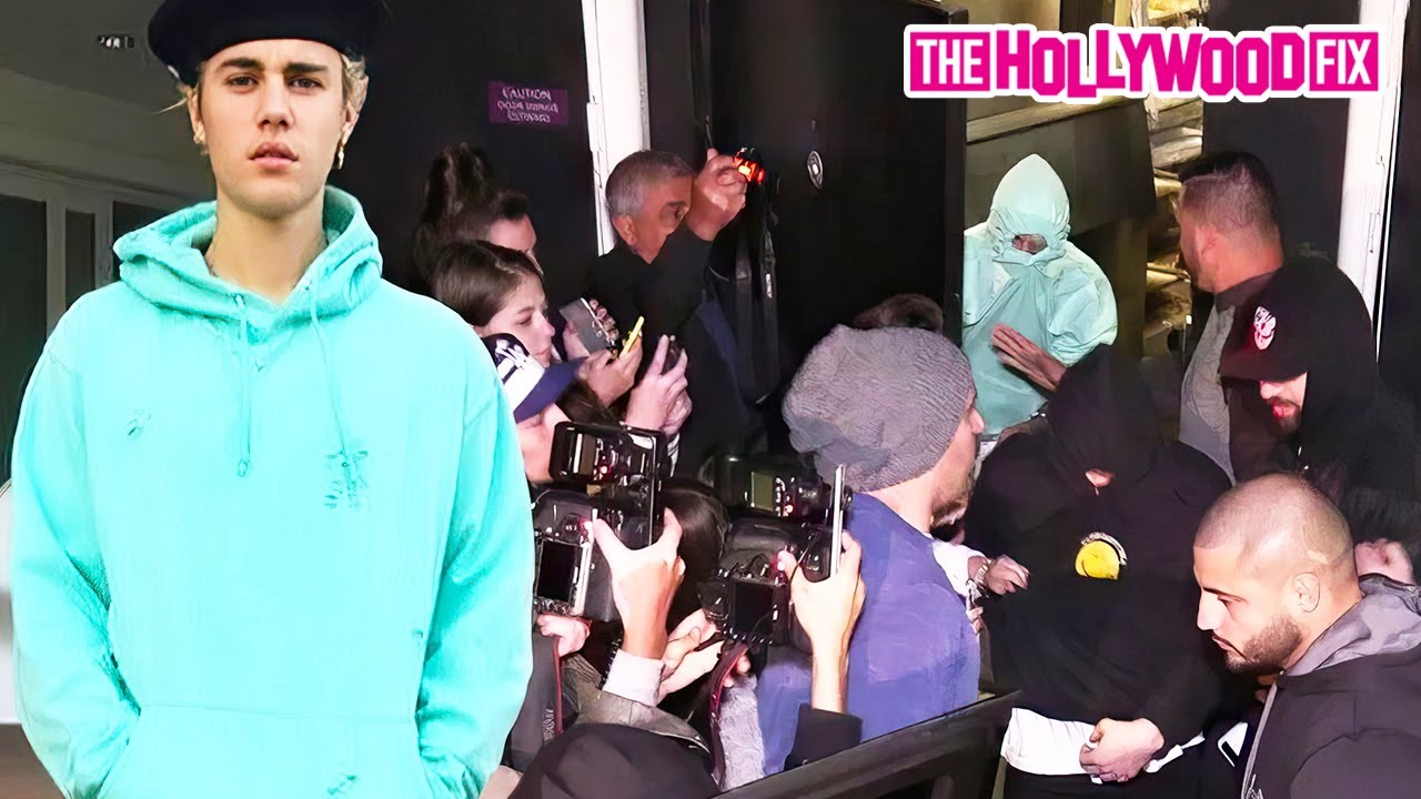 Justin Bieber Ignores His Loyal Fans While Leaving Out The Back Of The Nice Guy In West Hollywood CA