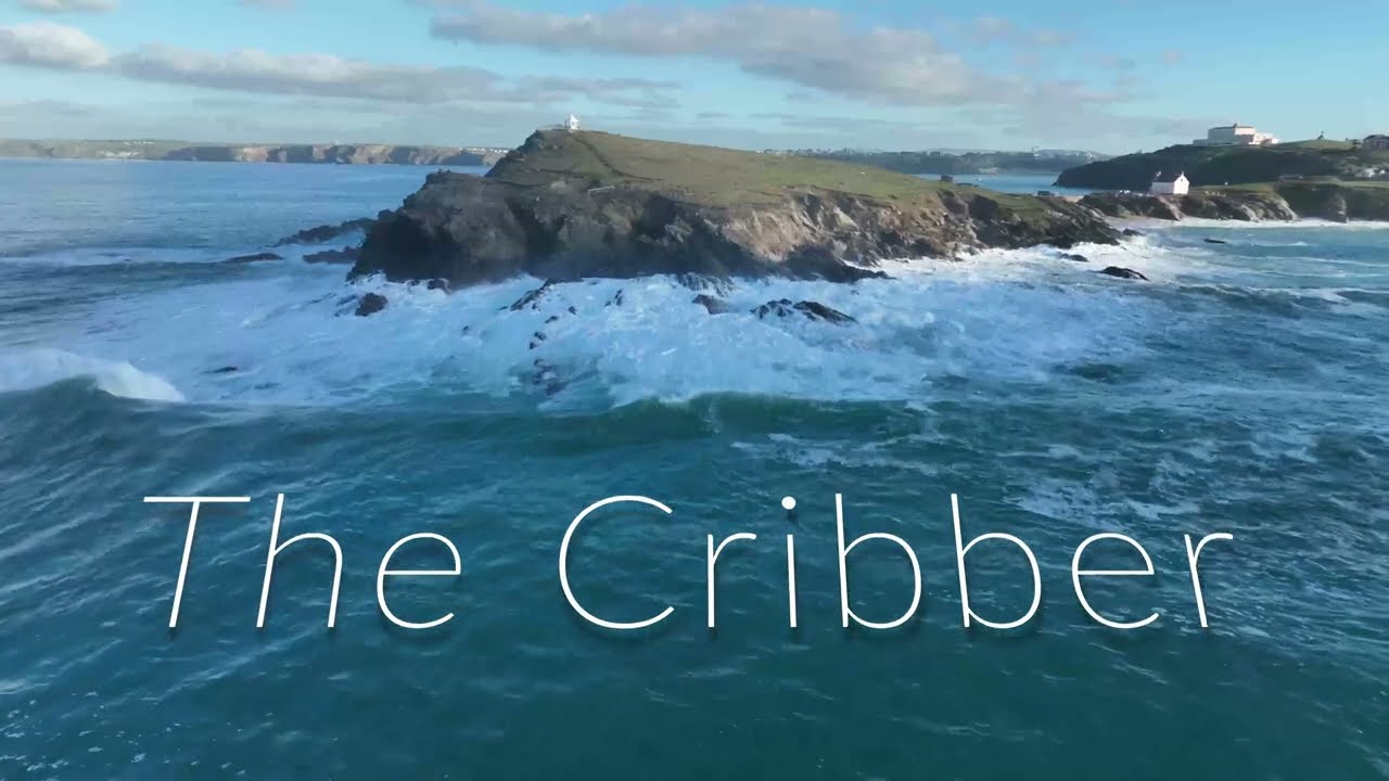 The Cribbar, Newquay Headland UK. 4k Mavic 3
