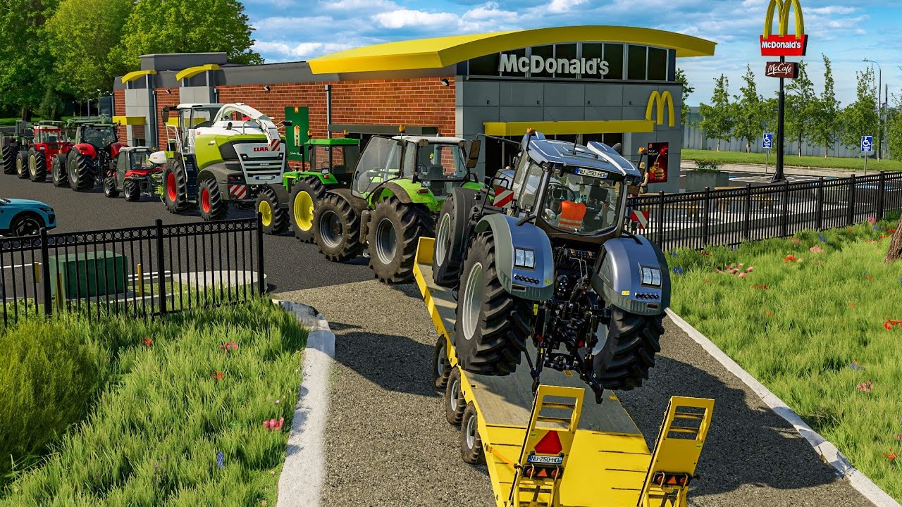 Faire la File au McDonald's en tracteur | Farming Simulator 22 Roleplay