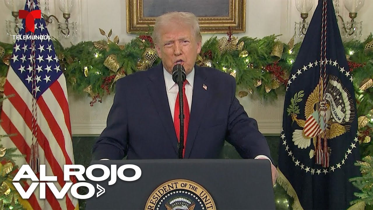 Discurso de Trump a la nación desde la Casa Blanca | Al Rojo Vivo | Telemundo