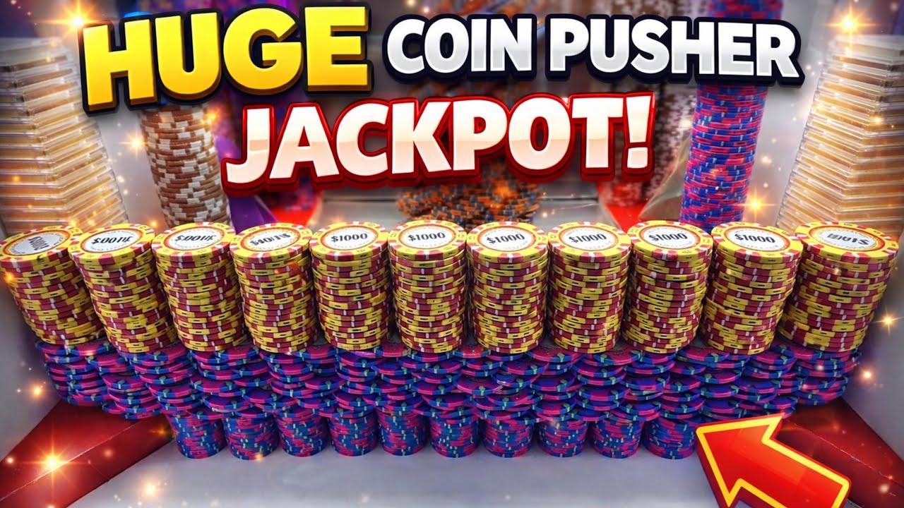 Starting with 2,000 Quarters High Limit Coin Pusher 