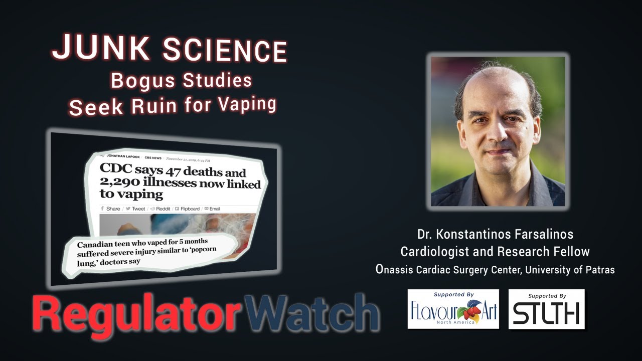 JUNK SCIENCE | Bogus Studies Seek Ruin for Vaping | RegWatch (Live)
