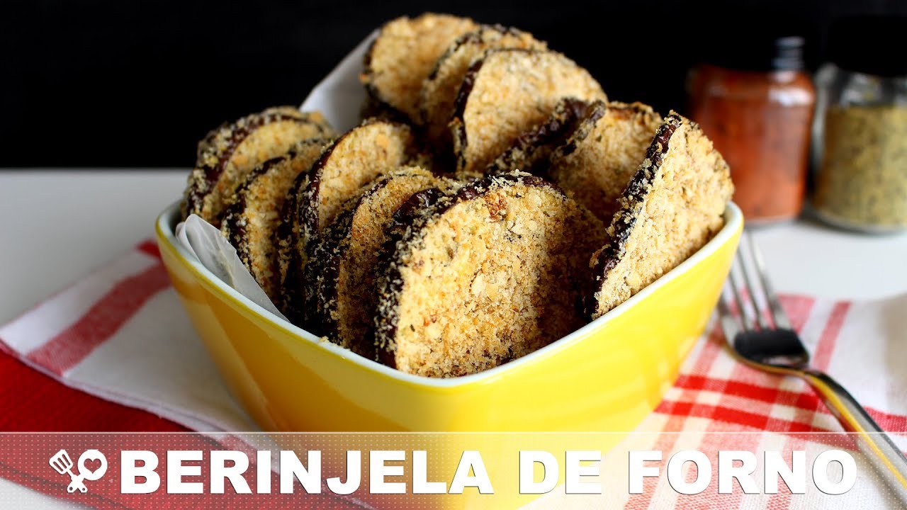 BERINJELA de forno CROCANTE - RECEITA SEM CARNE - RECEITAS QUE AMO
