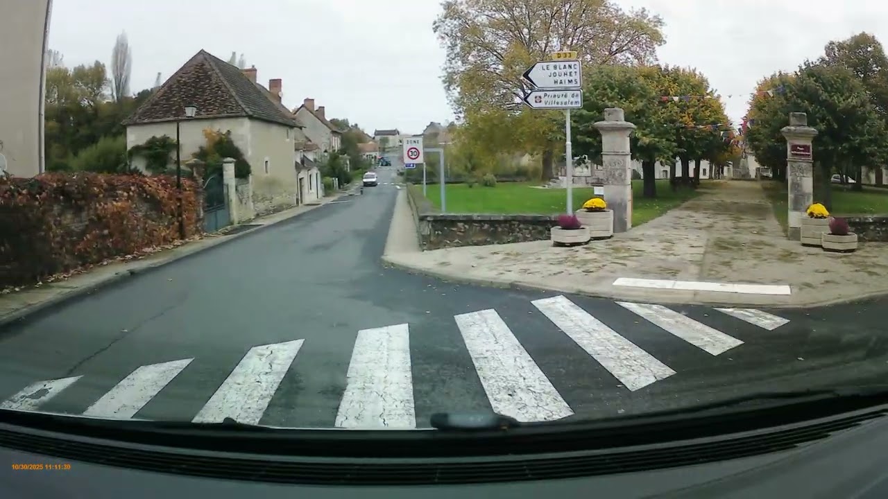 Departing from Montmorillon towards Journet